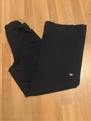 Alo Yoga Black High-Waist Risk Taker Trouser XS thumbnail 5
