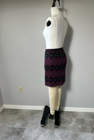 Ann Taylor Skirt Size 14 Aztec Cotton thumbnail 6