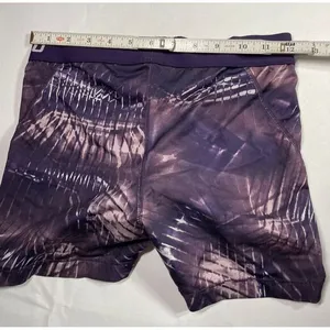 Nike Pro Dri-FIT Purple Tie-Dye Athletic Training‎ Shorts M thumbnail 5