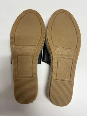 Ramoncinas Platform Leather Black Flat Espadrilles thumbnail 4