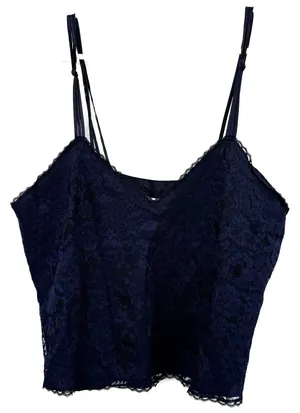 Victoria's Secret Size Large Crop Length Tank Top Vintage Gold Label Lounge thumbnail 1