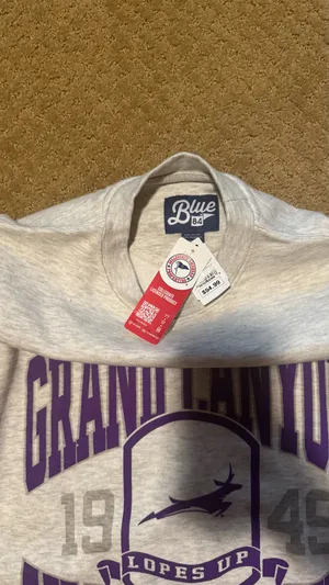 Blue 84 Grand Canyon University crewneck sweatshirt with purple text and logo, size S #college #gcu thumbnail 2