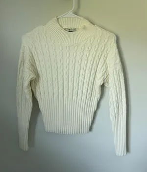 Turtleneck fitted sweater White Size M thumbnail 1