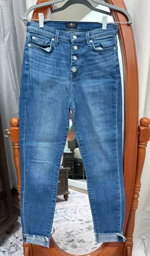 7 For All Mankind Skinny Jeans High-Waisted thumbnail 1