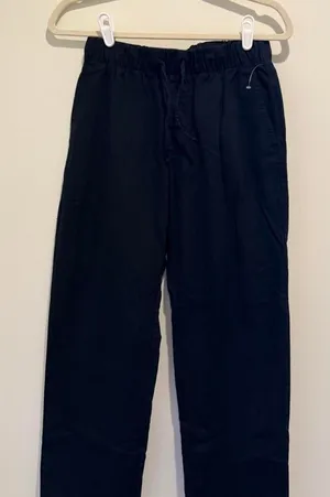 Gap Women's Black and Navy Trousers thumbnail 1
