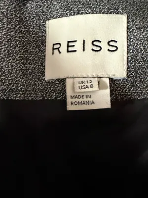 Reiss Elly Gray Pencil MIDI Skirt Size 8. thumbnail 5