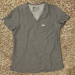 Figs Catarina Scrub Top Grey XS thumbnail 1