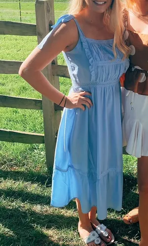 Gilli Blue Midi Dress Size M thumbnail 1