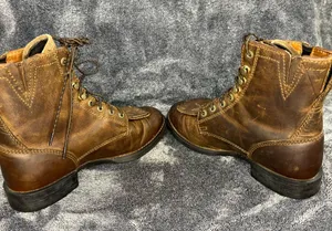 Ariat Women's Heritage Lacer II Kiltie Distressed Brown Western Boots Size 6.5 B thumbnail 5