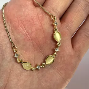 Adjustable Fish Charm Bracelet for Women Gold thumbnail 4
