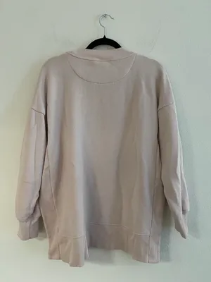 Aerie Long Sleeve Pullover S Light Pink thumbnail 7