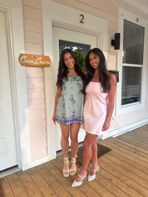 Princess Polly Pink Mini Dress Satin Strapless thumbnail 2