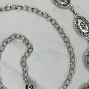 Western Concho Silver Chain Belt One Size (OS) ✨ thumbnail 10