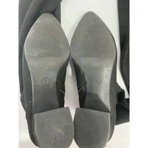 Womans Size 9 Black Otk Pointed Toe 1/4 Zip Block Heel Boots thumbnail 6