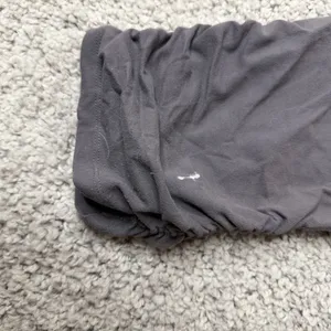 Beyond Yoga Life Time Fitness Gray Ruched Cropped Leggings Women Large SM14AW thumbnail 6