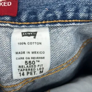 Levi’s 550 women’s relaxed fit tapered leg 14 petite jeans thumbnail 7