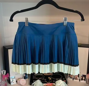 Lululemon Blue Pleated Skirt thumbnail 1
