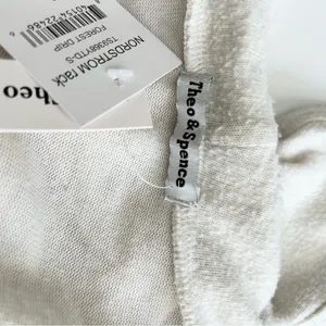 Theo & Spence Ivory and Green Hooded Cardigan Duster Small thumbnail 5