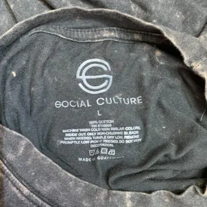 Social Culture‎ West Coast California Speedway Graphic T Shirt Black Acid Wash L thumbnail 6