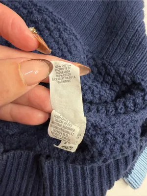 Aerie knit cardigan 100% cotton xs letterman college academia preppy letter A thumbnail 9