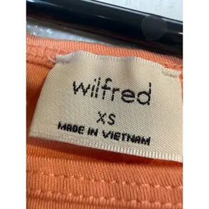 Wilfred‎ Aritzia EcoVero™ Cropped Scoop Neck Short Sleeve Top XS Terracotta thumbnail 3