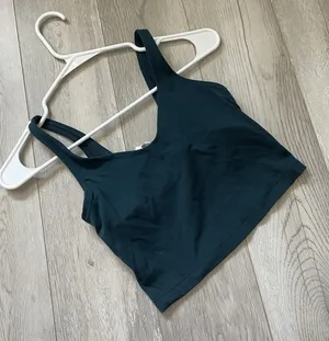 Lululemon Align Tank Top crop womens Teal size 2 workout athleisure gym outdoor thumbnail 1