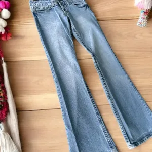 Aeropostale Y2K Low Rise Light Blue Slim Flare Jeans thumbnail 4