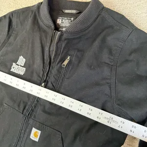 Women's Carhartt Size Medium 8-10 Rugged Flex Crawford Bomber Jacket Black thumbnail 4