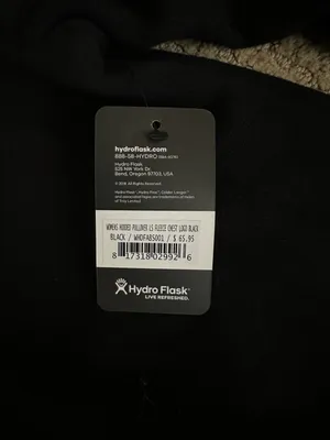 Hydro Flask Fleece Hoodie Black thumbnail 5