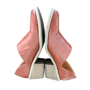 Cynthia Rowley Eddie Cognac Brown‎ D'Orsay Block Heel Booties Womens 7.5M thumbnail 4