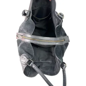 Coach 57647 Edie Shoulder Bag 42 Black Leather Suede READ DESCRIPTION thumbnail 6