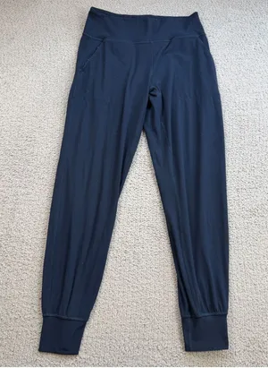 Lululemon High-Rise Cuffed Jogger Leggings Navy Women's 8 Athletic Yoga Pants thumbnail 1