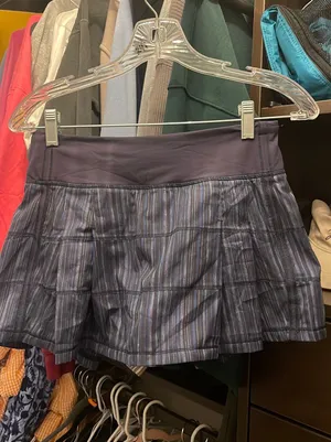 Lululemon Navy Blue  Ruffled Skirt thumbnail 2