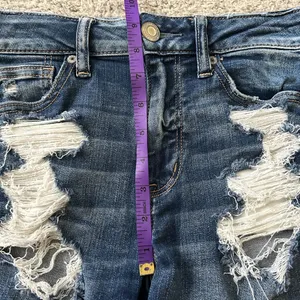American Eagle hi rise‎ shortie Jean shorts size 4 thumbnail 6