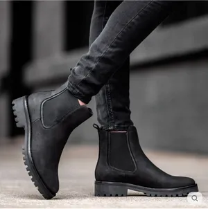 Thursday Boot Company Legend Chelsea Ankle Boots in Matte Black thumbnail 1