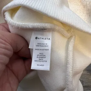 Athleta Nirvana Sherpa Funnel Neck Sweatshirt Size XS‎ thumbnail 7