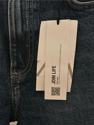 Zara Dark Blue Straight-Leg Women’s Jeans thumbnail 3