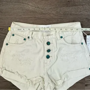 One Teaspoon‎ Hawks High Rise Twisted Cuff Hem Distressed Shorts - Size 26 - NWT thumbnail 10