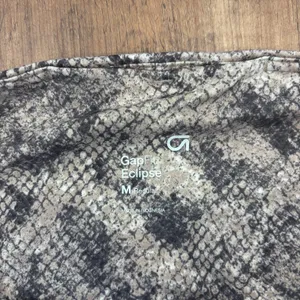 GAP Fit Eclipse Biker Shorts High Waist Women's Size M Tan Brown Snake Print thumbnail 4