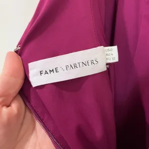 Fame & Partners‎ Fuchsia Magenta Chiffon A-line Flounce Hem Formal Dress Sz 0 thumbnail 8