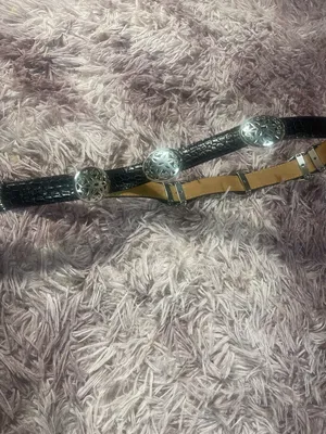 Brighton Black Patent Leather Thin Belt with Silver Hardware thumbnail 3
