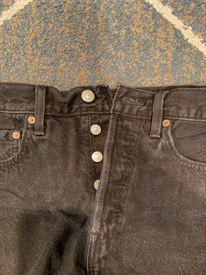 Women’s Levi’s Black Jean Shorts  thumbnail 2