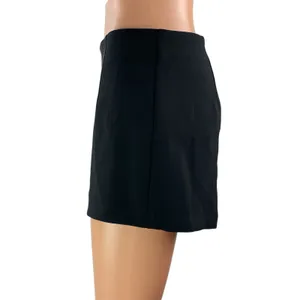 Kookai Women's Black High Waisted Tailored Wide Leg Mini Casual Shorts Size 36 thumbnail 2