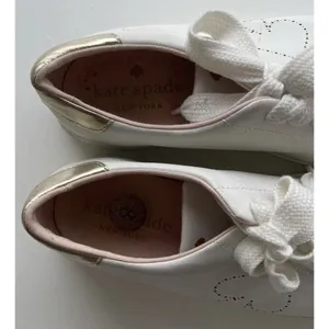 KATE SPADE Angelise White Gold Leather Lace Up Low Top Sneakers Size 8B thumbnail 15
