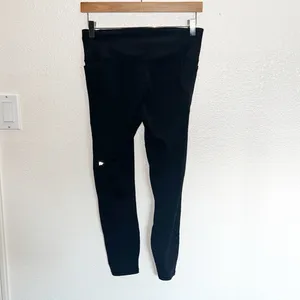 Fabletics Pure Luxe Black Crossover Full Length High Waisted Leggings thumbnail 5