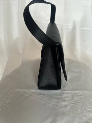 Black Embroidered Evening Shoulder Bag thumbnail 7