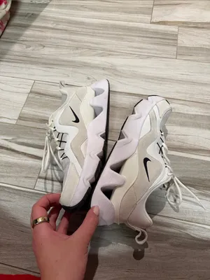 Nike White and Cream Chunky Sneakers RYZ Size 11.5 thumbnail 7