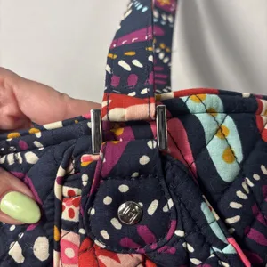 Vera Bradley Glenna Painted Paisley‎ Quilted Microfiiber Shoulder Bag Purse Tote thumbnail 6