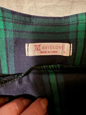 Avidlove Mini Plaid Skirt thumbnail 2