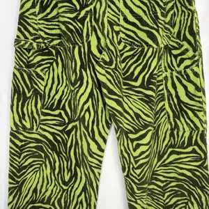 BDG Wide Leg Urban Outfitters Corduroy Pants 29 x 32 Juno Green Zebra Carpenter thumbnail 7